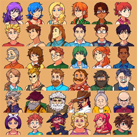 1oxnes and talkohlooeys' seasonal portraits|talkohlooeys' Seasonal Rasmodia Portraits at Stardew Valley Nexus .